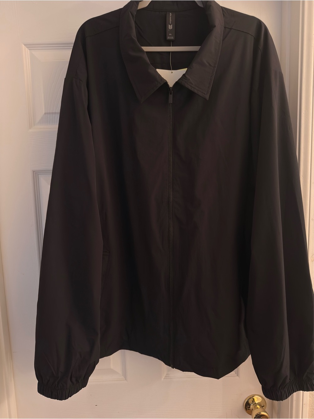 all in motion Black Lightweight Windbreaker Jacket